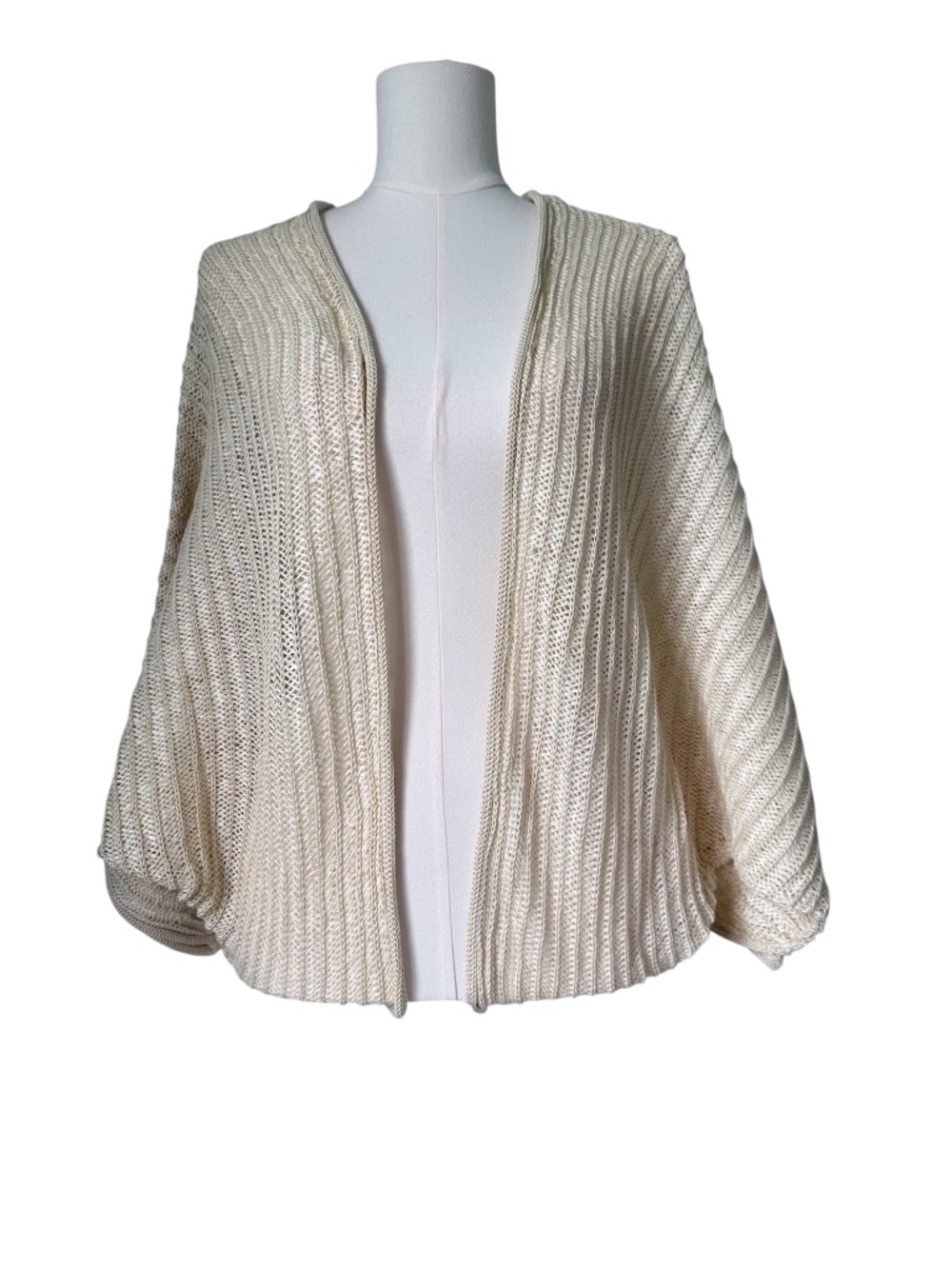 ZARA | Cream Dolman Sleeve Cocoon Sweater Sz S